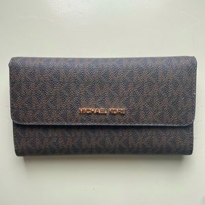 Womens Jet Set Travel Michael Kors Trifold Wallet